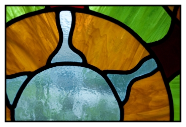 Stained Glass Window in Tower